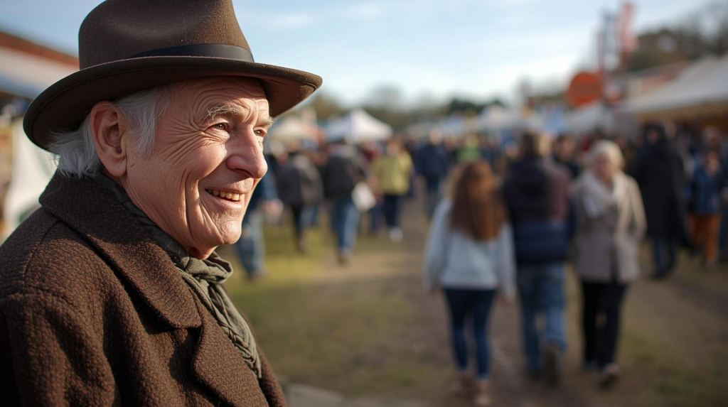 Traditional Irish matchmaker at Lisdoonvarna fair, symbolising Irish matchmaking traditions.