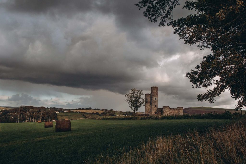 Moody skies over an old fortress