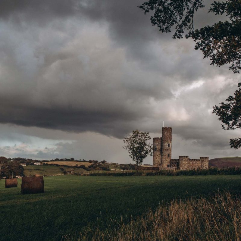 Moody skies over an old fortress