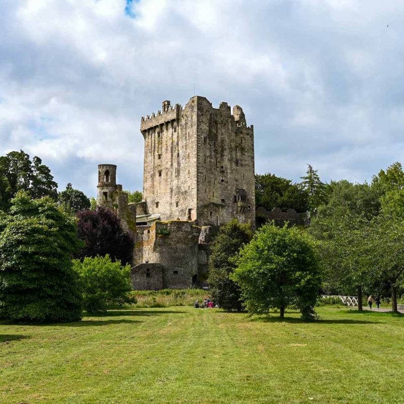 Blarney castle in the distance