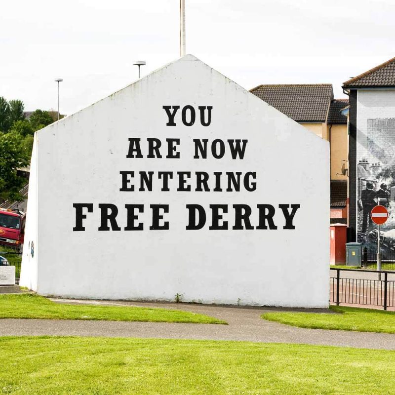 A mural in Derry