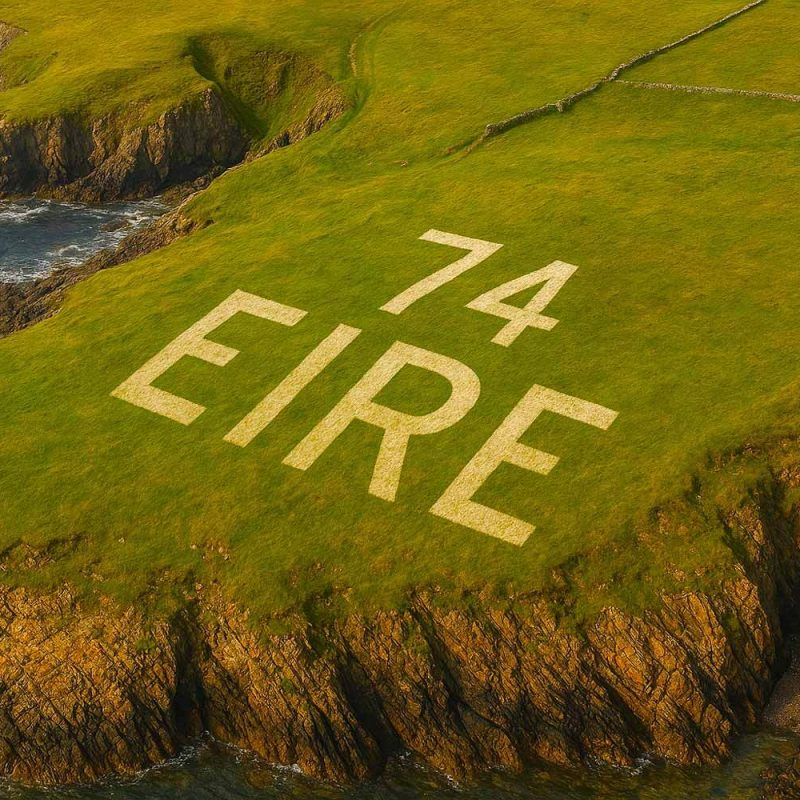 74 Eire sign on the west coast of donegal