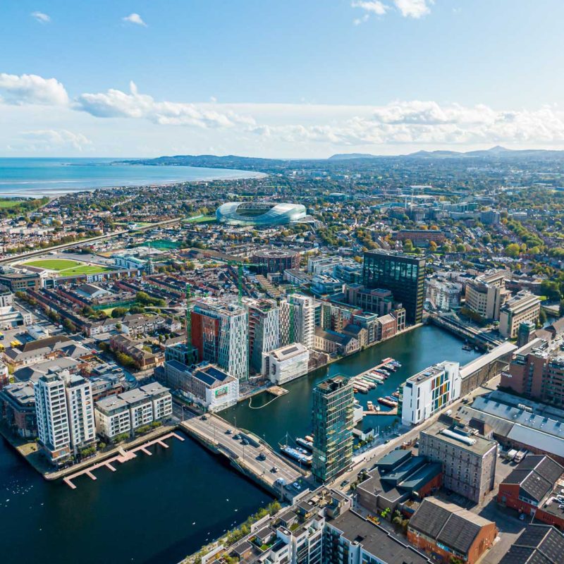 Dublin from the sky