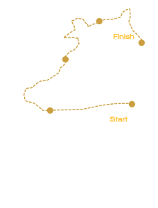 6 Day Northern Odyssey route map
