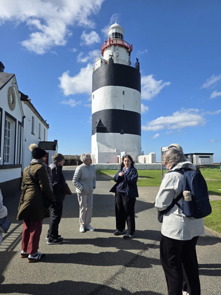 People taking a tour of Hook lighthouse