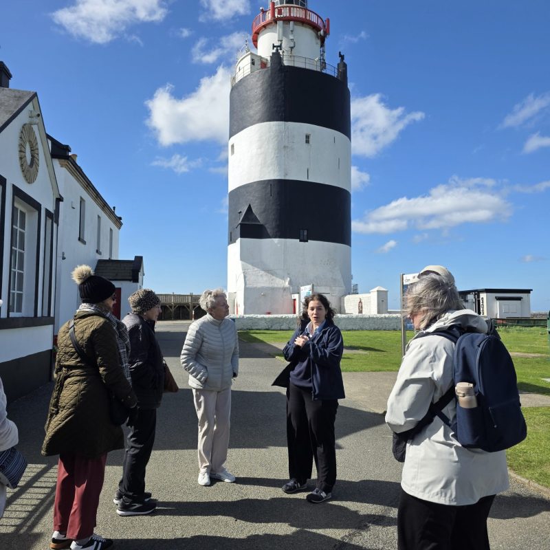 People taking a tour of Hook lighthouse