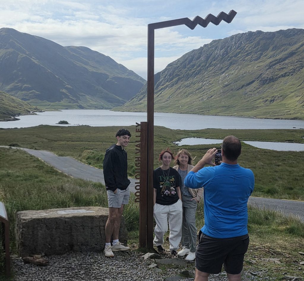 Family in Doo Lough valley
