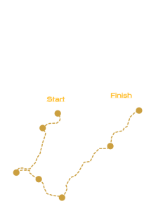 8 Day Kingdom of Rebels route map