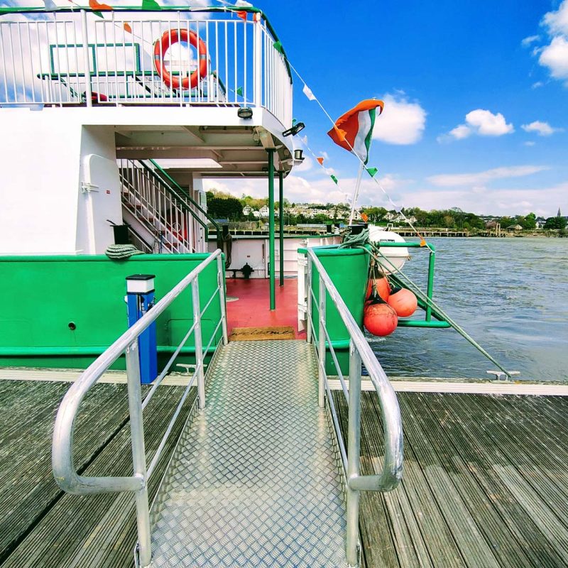 A ferry across the river barrow
