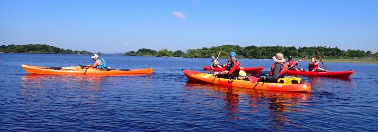 Kayaking on a sunny day