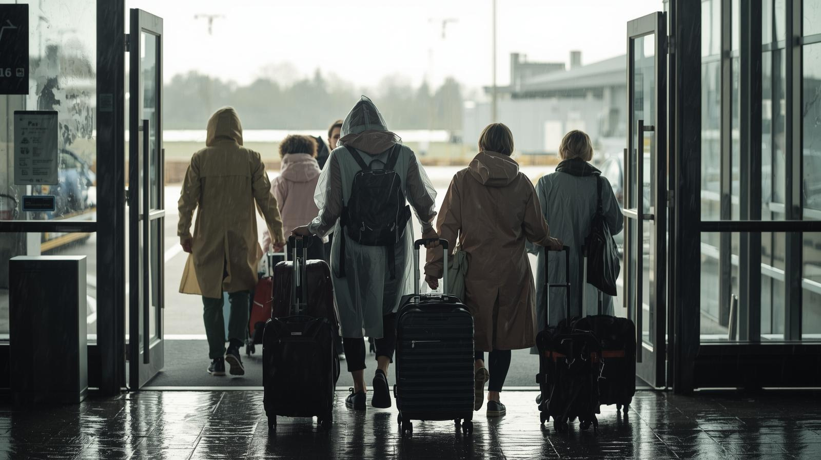 Traveller arriving at Dublin Airport representing arriving in Ireland travel tips.