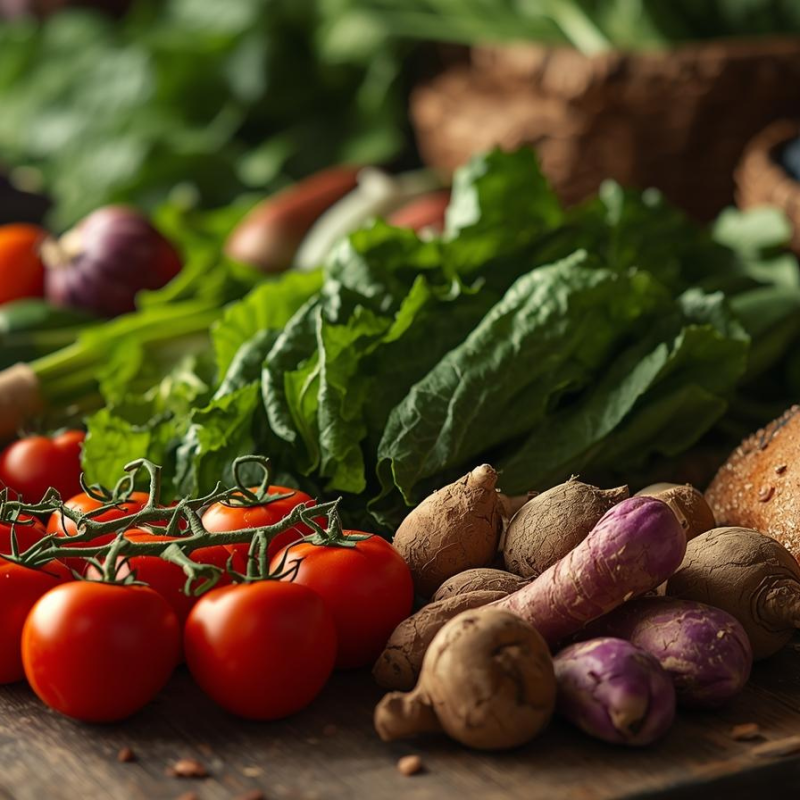 Irish farm produce and artisan bread representing Irish food culture and local flavours.