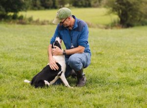 Martin with his sheepdog