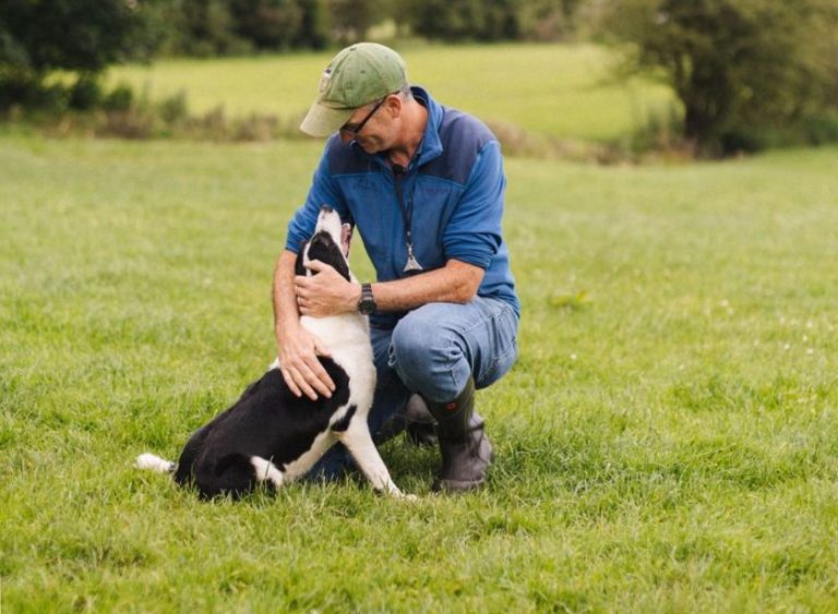 Martin with his sheepdog
