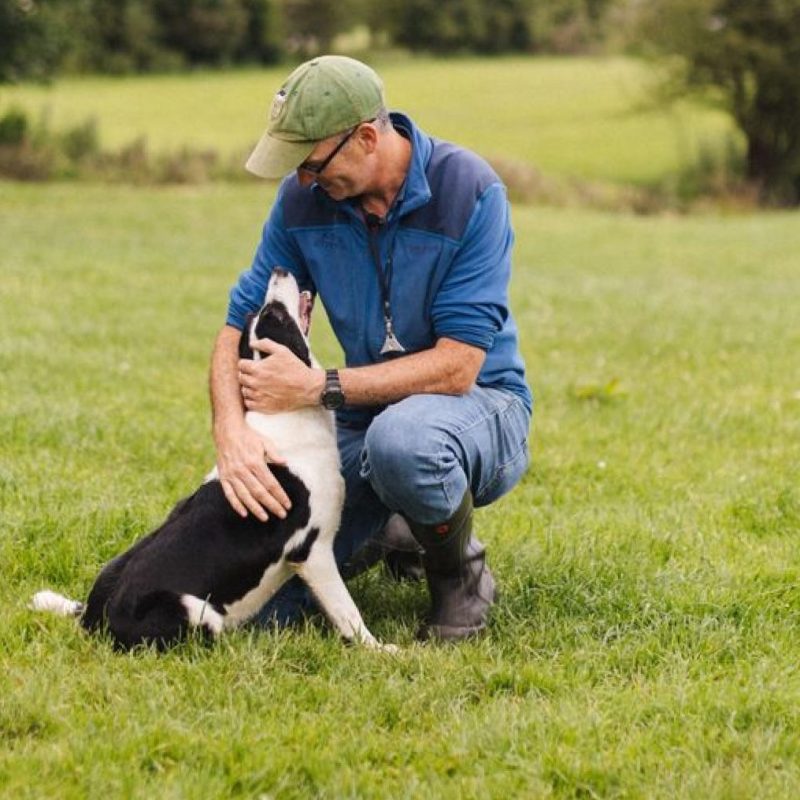 Martin with his sheepdog