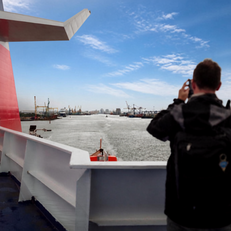 Ferry crossing from Belfast to Scotland